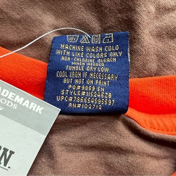 U.S POLO Assoc. Shirt Brown/Orange 2XL NWT - Picture 5 of 6